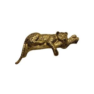 Vintage Gold Tone Cheetah on Branch Brooch I did